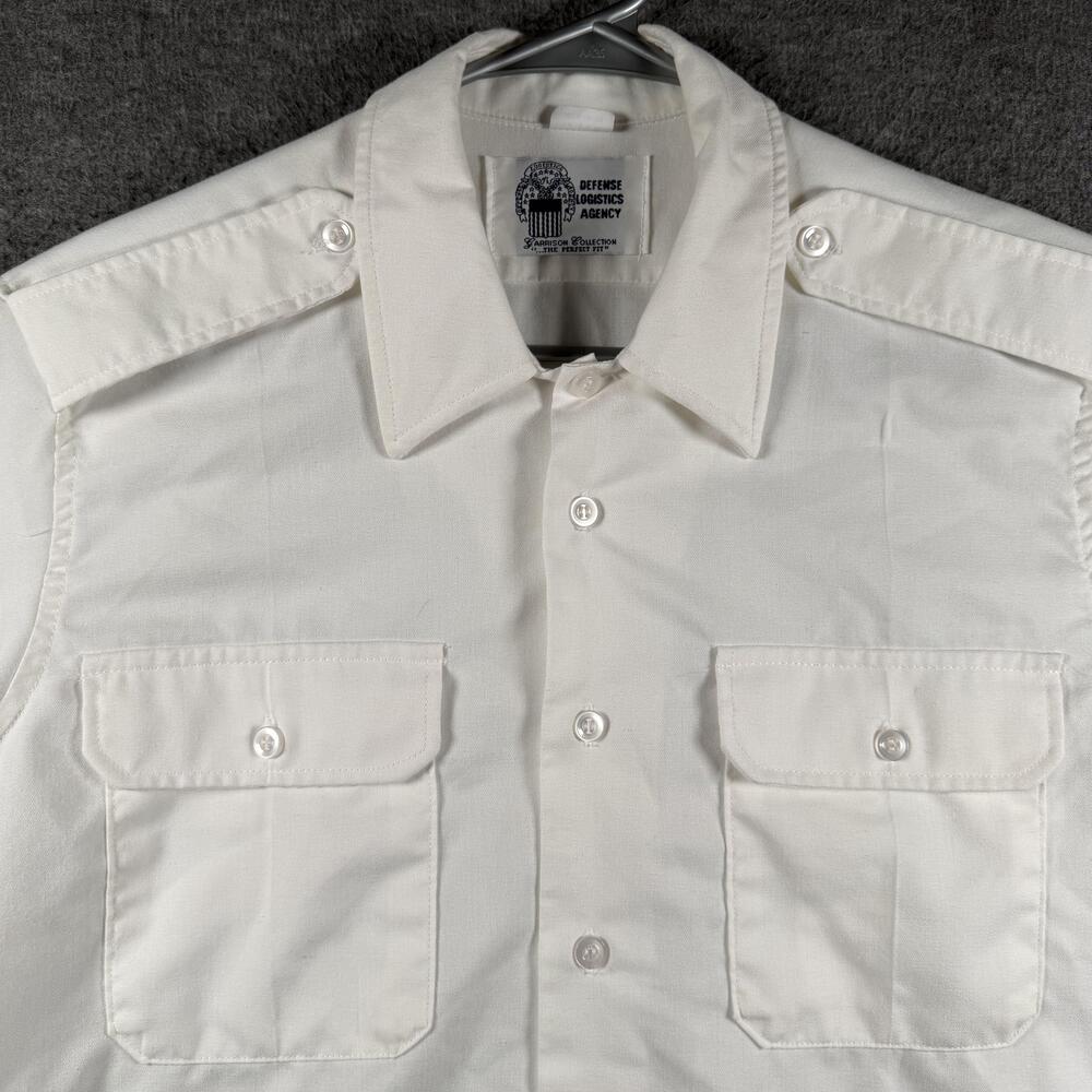 Defense Logistics Agency Shirt Mens 15.5 White Uniform Brigade Manufacturing